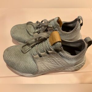 New Balance Light Gray and Tan Athletic Shoes